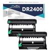 LCL Tamburo Compatibile DR2400 DR-2400 12000 Pagine (2 Nero) Sostituzione per Brother HL L2350DW HL-L2310D HL-L2357DW HL-L2375DW HL-L2370DN HL-2370DW MFC-L2710DN MFC-L2710DW MFC-L2730DW MFC-L2750DW