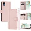 linsuyu Cover Compatible con TCL 30Z / 30 LE (T602DL 【Design a portafoglio due scomparti per carte】 Custodia per cellulare Pink