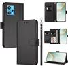 linsuyu Cover Compatible con Realme Narzo 50 Pro,Compatible con Realme 9 4G / 9 Pro Plus 5G 【Design a portafoglio due scomparti per carte】 Custodia per cellulare Black