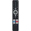 ALLIMITY Vocale Telecomando Fit for PEAQ TV PTV 32GF-5024C 32GH-5023C 24GH-5024C 40GF-5024C 43AQU-5023C 32GH-5024C-B 50AQU-5023C 50GQU-5024C 65GQU-5024C