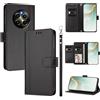 linsuyu Cover Compatible con Realme 12 5G / 12x / 13 5G / C65 (Not 4G),Compatible con Realme Narzo 70x / Narzo N65 【Design a portafoglio due scomparti per carte】 Custodia per cellulare Black