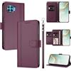 linsuyu Cover Compatible con Oppo A93 4G CPH2121 / F17 Pro 4G / Reno4 Lite / Reno4 F 【Design a portafoglio due scomparti per carte】 Custodia per cellulare Violet