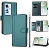 linsuyu Cover Compatible con Oppo Reno11 F / F25 Pro 【Design a portafoglio due scomparti per carte】 Custodia per cellulare Green