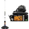 PNI Kit Radio CB President HARRISON II ASC + Antenna CB PNI ML70, lunghezza 70 cm, 26-30 MHz, 200 W