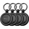 MiLi LiTag Duo Smart Tracker per iOS e Android, localizzatore chiavi compatibile con Apple "Dov'è" o Android "Funzioni Trova", batteria CR2032, per chiavi, portafoglio e bagagli, nero