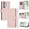 linsuyu Cover Compatible con Motorola Edge X30 / 30 Pro/Edge Plus (2022) XT2201 【Design a portafoglio due scomparti per carte】 Custodia per cellulare Pink