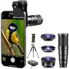 Evil Eye Kit Teleobiettivo 4 In 1 Per Telefono Con 22X, 205° Fisheye & 120° Grandangolo + Clip Universale Per iPhone/Samsung/Android, Perfetto Per Gli Appassionati Di Viaggi, Vlogging & Fotografia