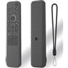 Generic Custodia protettiva per telecomando Sony RMF-TX810U/RMF-TX811U/RMF-TX910U, in morbido silicone, antiurto, antiscivolo, con cordino (grigio scuro)