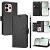 linsuyu Cover Compatible con Oppo Reno15 Pro / Reno15 Pro mini 【Design a portafoglio due scomparti per carte】 Custodia per cellulare Black