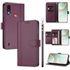 linsuyu Cover Compatible con Motorola Moto E7 Power 2021 / E7i Power 【Design a portafoglio due scomparti per carte】 Custodia per cellulare Violet