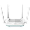 D-Link R15 Router Smart EAGLE PRO AI AX1500 con Wi-Fi AI Mesh, ottimizzatore del traffico, parental control, porte Gigabit, MU-MIMO, 1024 QAM, OFDMA, WPA3. Funziona con Alexa/Assistente Google.