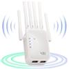 E-SHIDAI Estensore WiFi con 6 Antenne - Ripetitore di Segnale Internet Wireless per la Casa, Copre 3800 Piedi Quadrati e 45 Dispositivi, Installazione Rapida