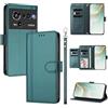 linsuyu Cover Compatible con ZTE Nubia Z80 Ultra 【Design a portafoglio due scomparti per carte】 Custodia per cellulare Green