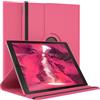 EAZY CASE - Custodia per Apple iPad Pro 12,9 (2017) tablet Cover protettiva Smart Cover Supporto rotante Astuccio pieghevole 360° girevole con funzione stand Similpelle Rosa