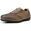 Allthemen Scarpe con Lacci Uomo Casual Derby Stringate Basse Elegantei Sneakers Comode Moderne Marrone Chiaro 42