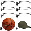 Xdyyjrasa Portapalline Sportive, Supporto in Metallo per Montaggio a Parete da 6 Pezzi per Basket e Calcio
