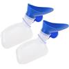 iplusmile Orinatoio Portatile in Plastica Blu 1000ml 2 Set | Anti Perdite e Facile da Pulire, per Escursioni e Attività All'aperto, Formato Compatto da Viaggio
