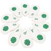 Sxhlseller Golf Club Head Covers 10 Pack, Quadrifoglio Motivo | Coperture in ferro impermeabili in PU per la maggior parte dei club, leggere e resistenti, facili da indossare