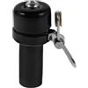 POPETPOP Campanello da Manubrio per Bicicletta Vintage Nero 22.2mm | Suono Nitido 80 Db, Rame e Silicone, Installazione Facile, per Strade Trafficate e Bici da Strada