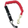 HOMOCONO Guinzaglio Elastico per Pagaia Kayak in Nylon, Rosso 110 Cm | Attacco Rapido, Moschettone in Lega di Zinco, per Rafting e Fissaggio di Remi, Canne e Reti