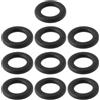 Briny River 10 anelli O-ring in plastica per tenda da campeggio, 20 x 12 x 4 mm, per il fissaggio di ganci interni per tende, lampade nere