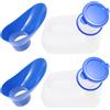 GALPADA 2 Set Urinale Portatile 1000ml in Plastica per Campeggio | Riutilizzabile e Pratica, Colore Blu, Facile da Pulire, Adatta a Adulti in Viaggio