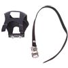 Alipis 2 Pezzi Clip per Dita Piedi Bici in Plastica Nero con Cinghie Fisse