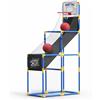 Luwecf da Basket per Bambini Pieghevole, Macchina Portatile con Ritorno Automatico Palla da Basket, per bambini piccoli, Nuovo modello extra grande con 2 palloni, con supporto per maggiore stabilità