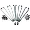 GMJBNS 100 pezzi/lotto 12 g 2,5 mm bicicletta e moto Spokes - 60 - 180 mm lunghezza opzioni (60/65/70/75/80/85/90/95/100/105/110/115-180 mm) per E-Bike, Scooter(90 mm)