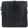 Fzaqwen Borsa Impermeabile Custodia Organizer per Manubrio Portaoggetti in PVC Mesh Ampio Spazio Adatta a Spostamenti Consegne Rapide Trasporto Quotidiano Uso Cittadino, Nero, Con Schienale