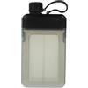 VOSAREA Borraccia Sportiva Piatta Riutilizzabile Portatile 450 ml Nera in PC PP Silicone per Palestra e Attività all'Aperto
