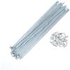GMZQSN Spokes 13G 173-265mm con argento Tone Nipples - Zincato Bike Wheel Spokes for MTB Road Bike Wheel Repair(36 pezzi 245 mm)