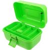 ULTECHNOVO Cassetta da Pesca Mini a Doppio Strato in Plastica per | Organizzatore Portatile, Recupero Rapido e Struttura Compatta, per Viaggi All'aperto, Verde Chiaro