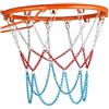 YWMJZEU Griglia a in Acciaio Zincata Rete da, Rete Da Basket In Catena D Acciaio Al Manganese A 13 Ganci, Tricolore Rosso, Bianco E Blu