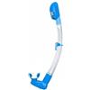 AsrMyjcx Snorkel in Silicone Tubo da Immersione Boccaglio Respiratore Struttura Morbida Inodore con Valvola Inferiore di Scarico E Attacco Alla Maschera Adatto, Blu
