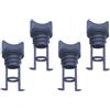 ECMQS Tappo di scarico da 19 mm per la riparazione di canoe hardware | Tappo in nylon con nervature e maniglia di trazione