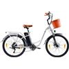 ttgo YY-26ST - Bicicletta elettrica da 26 pollici, per uomo e donna, con motore posteriore da 36 V, 250 W, portata fino a 55-75 km, freno a disco meccanico, codice della strada tedesco, bicicletta