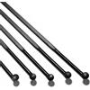 GMJBNS 1423 14G Flat Bladed Spokes - 260-304mm J-Bend Black for MTB & Road Bike(268mm)