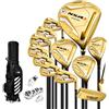 FJMQHU Set completo di mazze da golf per uomo, con sacca da golf telescopica, in metallo e fibra di carbonio, design alto, style to 2