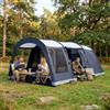 DecHome - Tenda Campeggio 2 Posti 4 Posti a Tunnel con 2 Stanze Impermeabile 540x320x210 cm Blu Navy