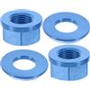 iplusmile Pezzi Dadi 2 M10 Alluminio di Blu Lega Mozzo in Bici | Coppia, Struttura Leggera e Robusta, Filettatura M10, Aspetto Originale, per Montaggio su Mozzo Posteriore