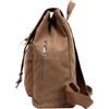 OFFSCH Zaino in Tela Canvas Leggero Manico Comodo, Grande Capacità per Viaggio e Escursionismo, Colore Khaki Adatto per Shopping e Attività All'aperto
