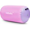 KIASTER Air Roller - Tappetino da ginnastica gonfiabile, per ginnastica, yoga, allenamento, cheerleading, uso domestico (rosa chiaro, 120 x 75 cm)