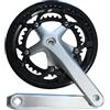 wanhaoaony Guarnitura MTB CrankSet da 53 / 39T Bici Strada 8/9 velocità 170mm Crank 13 0BCD. Doppia Corona con pignoni Pignone Quadrato Bicycle Set