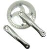 wanhaoaony Guarnitura MTB 46T Road Bicycle Grulenkset Single Speed Bike Crank 165mm Pieghevole Sliver a Catena Ruota in Alluminio