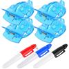 Tofficu Marcatore di Palla da Golf Guida Allineamento, ABS Blu | Palline Pratica e Campo, Leggero e Facile Portare, Accessorio per Segnare e Tracciare