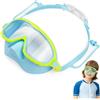 Grtheenumb Occhialini da Nuoto per Bambini|Occhialini da Nuoto per Bambini con Copri Naso, HD Ampia Vista Antiappannamento per, Maschera con Clip Regolabile Senza Perdite per da 4 a 16 Ann