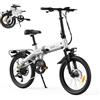 PVY Z20 PRO EVO E Bike - Bicicletta pieghevole da 20, con motore da 250 W, coppia 50 Nm, batteria da 36 V 14,5 Ah, portata fino a 120 km, sensore di coppia, cambio a 7 marce, leggera bicicletta