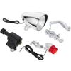 DOITOOL Luci 3w e Posteriore Generatore Anteriore per Bicicletta 6v | Kit Completo Clip in Ferro e Cavi, Pronto da Montare, Corpo in Plastica, per Uso Ciclistico Notturno