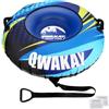 Qwakay Tubo da neve per slittino, resistente, slitta da neve per bambini e adulti, 124 cm, grande slitta gonfiabile, tubi da neve con copertura in tela, fondo ispessito, tubo interno